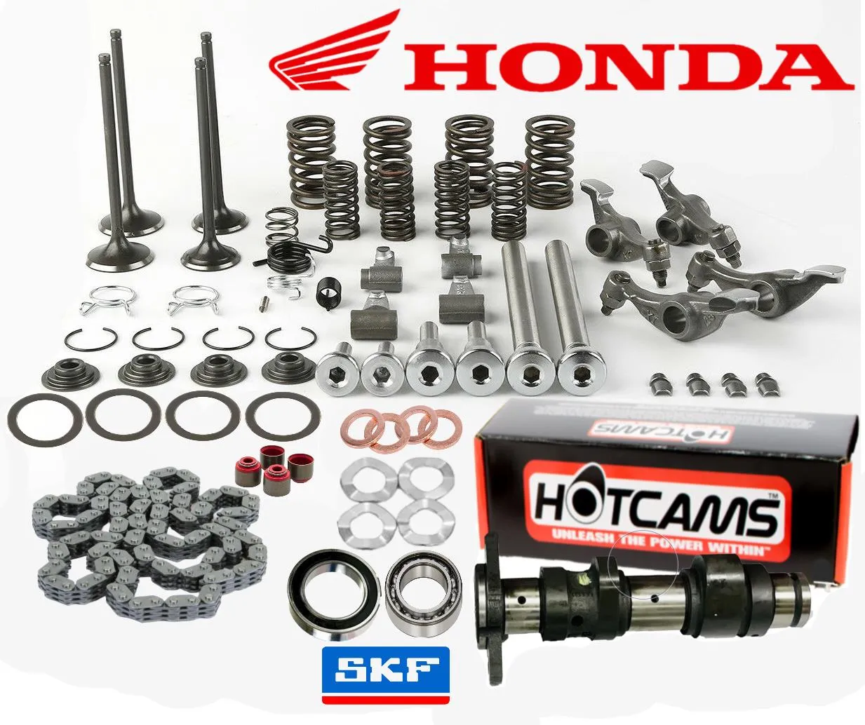 TRX 400EX Hotcams Stage 1 Stock Replace Camshaft Valves Rockers Head Rebuild Kit