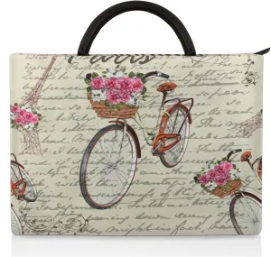 Vintage Shintetsu Towers Bikes Laptop Sleeve with Handle Waterproof Computer Carrying Case