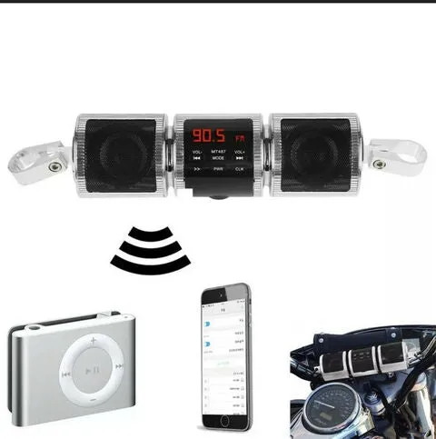 Waterproof Motorcycle Bluetooth Handlebar Speakers - Motorcycle Stereo Speaker