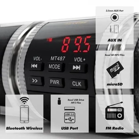 Waterproof Motorcycle Bluetooth Handlebar Speakers - Motorcycle Stereo Speaker