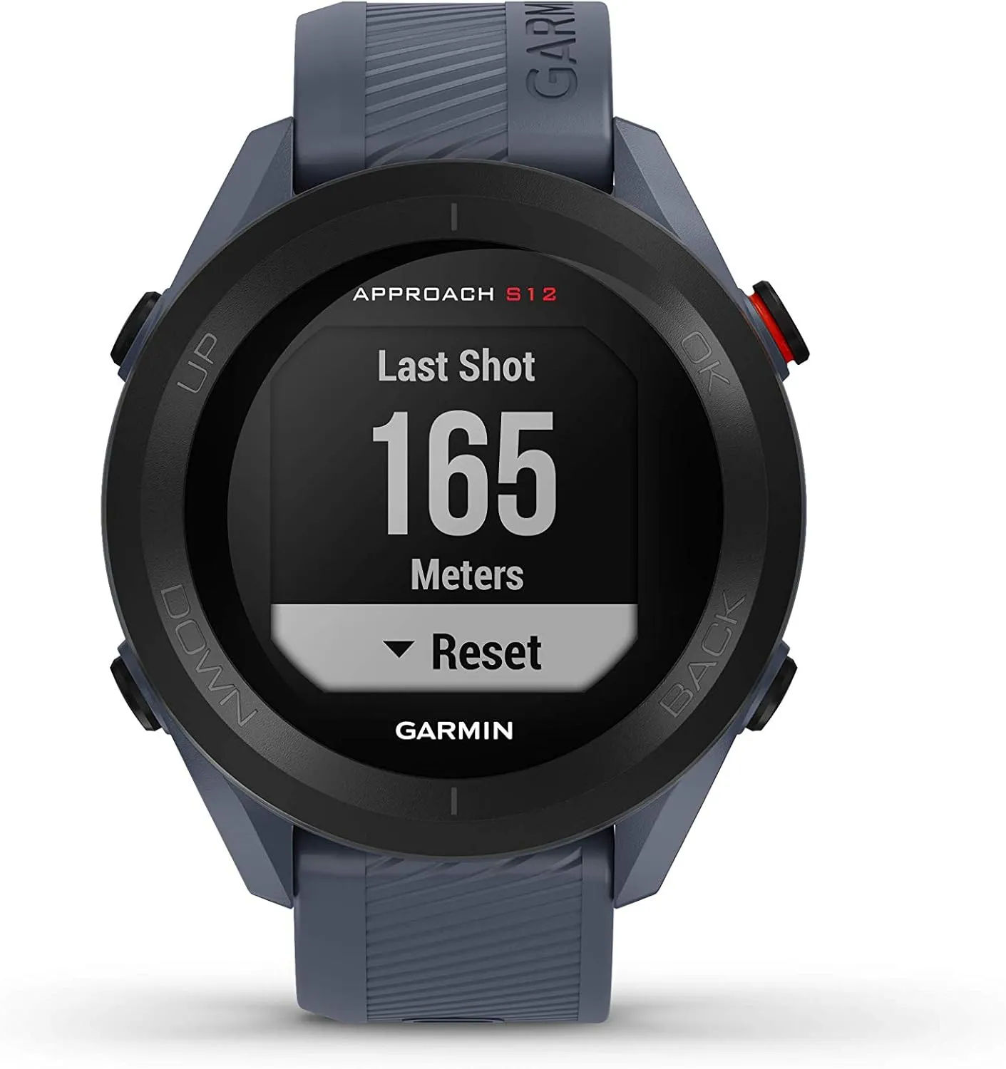 Wearable4U - Garmin Approach S12 Premium GPS Golf Watch, Granite Blue with Power Pack Bundle