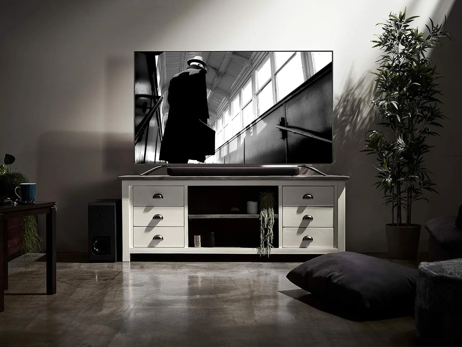 YAMAHA ATS-2090 Sound Bar with Wireless Subwoofer, Bluetooth, and Alexa Voice Control Built-in (Renewed), Black